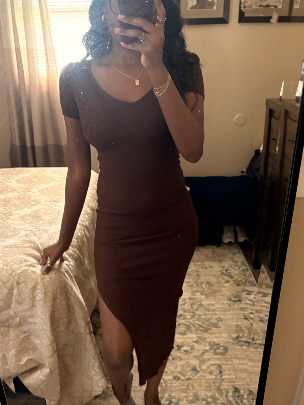 Meshki Ribbed Midi Dress - Picture 2 of 3